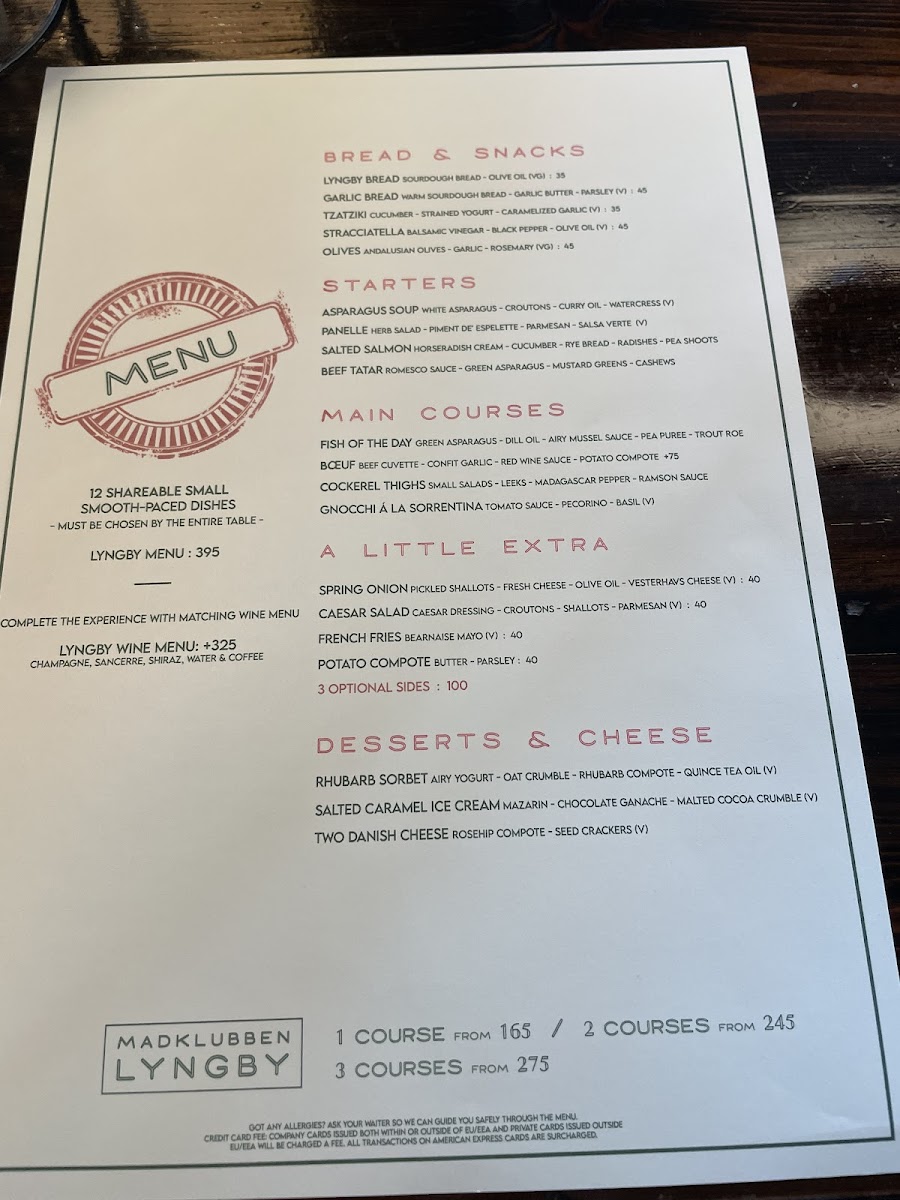 Menu Madklubben Lyngby-1